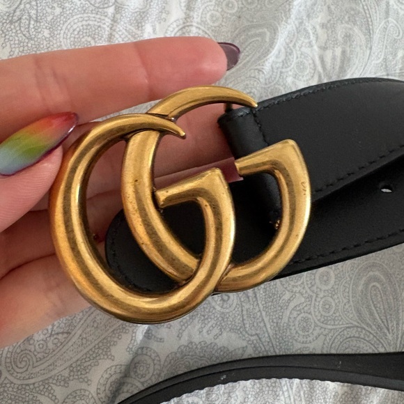 Gucci GG Thin Marmont Belt - Picture 2 of 5